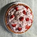 クックMVXCM0☆'s cooksnap of when they made 桜と苺のモンブランタルト*桜香る苺タルト.