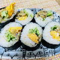 あめにゃん's cooksnap of when they made 穴子（鰻）と胡瓜と卵焼きde海苔巻き♡.