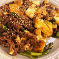クックGL62JM☆'s cooksnap of when they made 牛肉と絹厚揚げの小松菜炒めカレー風味.