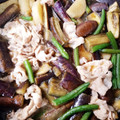 にじのかなたへ☆'s cooksnap of when they made なすと長いもと豚肉の煮物.