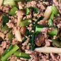 chulita5's cooksnap of when they made 小松菜と豚ミンチの中華風☆丼.