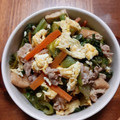 yumelon88's cooksnap of when they made 青菜＆タマゴのスタミナ炒め.