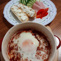 yumelon88's cooksnap of when they made わが家のトマトソースde目玉焼き.