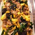 moominlove's cooksnap of when they made 生キクラゲと豚バラの卵炒め.