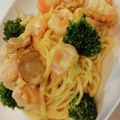 monacamama's cooksnap of when they made ホタテと海老のクリームパスタ.