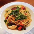 お山のエイ's cooksnap of when they made ルッコラのシンプルパスタ.
