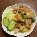 クック851ZLI☆'s cooksnap of when they made 豚バラと玉ねぎの生姜焼き.