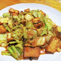 もものおばあちゃん's cooksnap of when they made 超簡単！厚揚げとしめじのキムチマヨ炒め！.