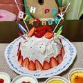 かなハル's cooksnap of when they made 市販スイスロールで♪簡単ドームケーキ♡.