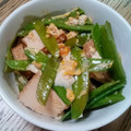 ポニーリボン's cooksnap of when they made 厚揚げと絹さやの卵とじ.