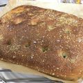 クックおやじDOA's cooksnap of when they made 厚焼きフォカッチャ～バジル＆チーズ～.