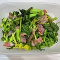 ズボラ勇者's cooksnap of when they made からし菜とベーコンのいためもの.
