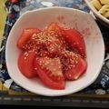 ☆hikonyan☆'s cooksnap of when they made *＊トマトの中華サラダ＊*ごまポン酢.