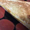 葉月優希's cooksnap of when they made 【簡単】フライパンホットサンド【減塩】.
