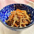 お料理ニャロメ's cooksnap of when they made きんぴらごぼう.