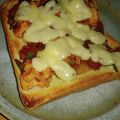 ブランシュkuu's cooksnap of when they made 残り物アレンジ✨すき焼きチーズトースト.