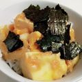 上野食堂's cooksnap of when they made 安い！早い！うまい！　豆腐の玉子丼*.
