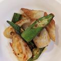 baba1218's cooksnap of when they made 竹輪とオクラのピリ辛マヨ炒め◎お弁当に♪.