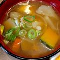 ばたみそーぱん☆'s cooksnap of when they made もはや立派なおかず✨カボチャが甘い豚汁.