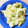 ボブナナ's cooksnap of when they made 時短！キャベツとツナのにんにく卵炒め.