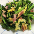hirosabumi's cooksnap of when they made のらぼう菜と卵ベーコンのマヨ炒め.