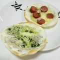 choco831's cooksnap of when they made 餃子の皮で超簡単しらすピザ.