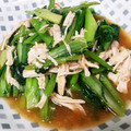 こうゆけ's cooksnap of when they made 裂くと美味♪鶏胸肉と小松菜の中華炒め.