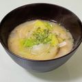 キンプリ's cooksnap of when they made 薩摩芋と白菜、玉葱の味噌汁.