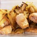 とことこととこ's cooksnap of when they made 鶏むねとじゃがいもとアスパラの塩昆布炒め.