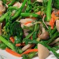 韋太太's cooksnap of when they made 菜の花と鶏肉の柚子胡椒炒め.