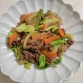 Pappyko's cooksnap of when they made 簡単！ 牛肉と野菜・焼き肉のたれ炒め.