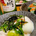 とろろ☆'s cooksnap of when they made 簡単おつまみ☆長いもの温玉ワサビ.