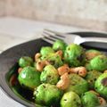 hisosari's cooksnap of when they made 芽キャベツとカシューナッツのスパイス炒め.