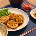ぽろけん's cooksnap of when they made ★☆レンコンのひき肉はさみ照り焼き風☆★.