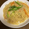 ☆HMTNY．K☆'s cooksnap of when they made アスパラとツナの和風スパゲッティ.