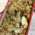 冷蔵庫レスキュー隊's cooksnap of when they made 同時メシ★高菜ピラフと蒸し鯖.