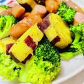 U☆kaoru's cooksnap of when they made さつまいもとウインナーのコンソメ炒め。.