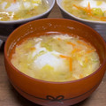 しゃべちゃん's cooksnap of when they made キャベツと人参と油揚げ＋卵の味噌汁♡.