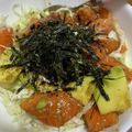 Celica0525's cooksnap of when they made 【野菜ソムリエ】アボカドサーモン丼.
