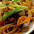 MULA's cooksnap of when they made エリンギしめじ入り、両面焼きそば.