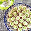 suwaina's cooksnap of when they made キャラ弁の脇役に♫2分茹でるオクラちくわ.