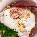 クック1BZGF0☆'s cooksnap of when they made オートミール卵納豆丼.
