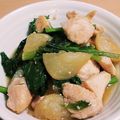すずなまり's cooksnap of when they made 鶏胸肉と蕪の煮物　〜材料二つだけ.