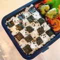 コエマクぶーちゃん's cooksnap of when they made (σ・∀・)σ可愛い【市松模様の海苔弁】.