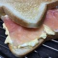 葉月優希's cooksnap of when they made ♡生ハムと卵のサンドイッチ♡.