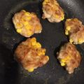 ykk1007's cooksnap of when they made お弁当用☆青のりとコーン入り豚コマバーグ.