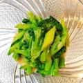 青森在住's cooksnap of when they made ちんげん菜花の辛子和え.