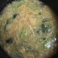 waccom's cooksnap of when they made ふわとろ♡チンゲン菜の中華卵スープ.