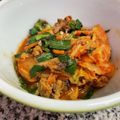 Faiza's cooksnap of when they made にら鯖缶　キムチの炒め物.
