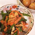 もうそうきあらん's cooksnap of when they made レンジで簡単和総菜◎春菊と人参のごま和え.